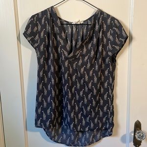 H&M Conscious | giraffe print blouse